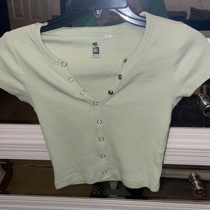 PACSUN V NECK CROP TOP